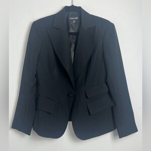 Vintage Tom Ford Women's Size 10 90s Black One Button 3-Pocket Classic Blazer